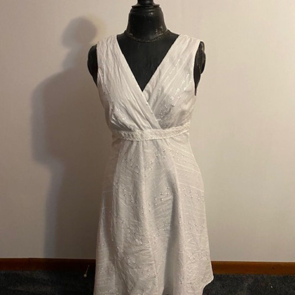 Rabbit Rabbit Rabbit  Design White Eyelet dress, size 10